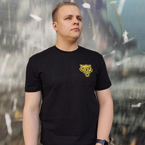 Футболка "Силы немедленного реагирования", вышитая, желтый