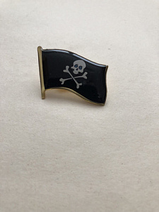 Значок флаг Весёлый Роджер L=30 mm