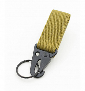 Карабин Molle для рюкзака металл coyote