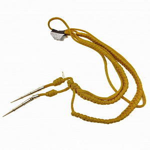 Аксельбант офицерский с 2 наконечником шёлк