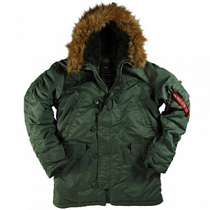 Куртка зимняя Alpha Industries N-3B Parka Sage Green