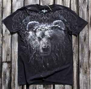 Футболка KRASAR Мудрый Медведь тотал двухсторонняя