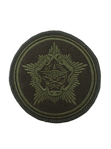 Шеврон Командование ВВС и ПВО ВС РБ на боевую форму оливковый одноцветный вышитый на липучке