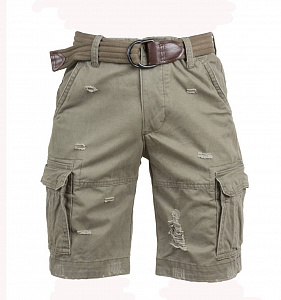 Шорты с ремнём Abercrombie & Fitch 170 Olive