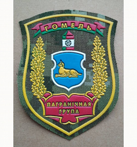 Шеврон Гомель Пограничная Группа кмф жёлтый пластизол