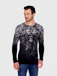 Футболка с длинным рукавом (Лонгслив) KRASAR Череп Инков  тотал 2стр