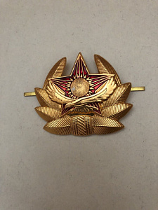 Кокарда Казахстан золотистая звезда беркут венок