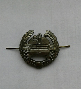 Эмблема петлица Танковые войска зелёный
