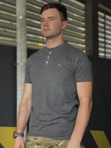 Майка с пуговицами  Abercrombie & Fitch (grey)