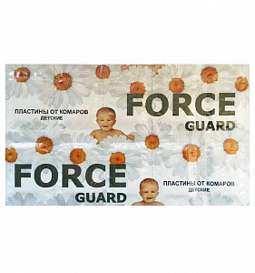 Пластины От Комаров Детские Force Guard с ароматом ромашки