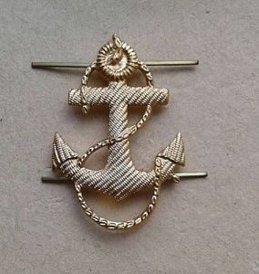 Значок Якорь 34 мм ребристый