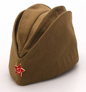 Пилотка х/б двойная диагональ (хаки) СССР