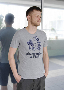 Футболка Abercrombie & Fitch Grey