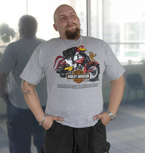 Майка Grey 2 Harley Davidson