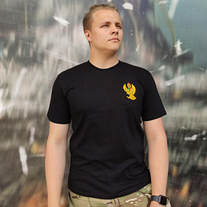 Футболка "ПС РБ", вышитая, желтый