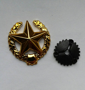 Эмблема петлица Сухопутные Войска золотистый пластиковый