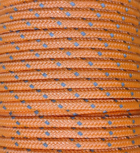 Паракорд со светоотражающими вставками оранжевый