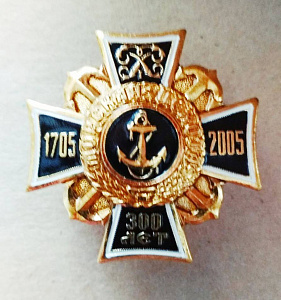 Значок 300 лет Морская Пехота h 42мм