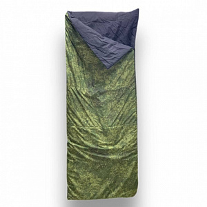 Спальный мешок без подголовника СО-2 подкладка х/б Зеленая цифра (спальник)