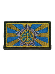 Флаг ВВС ПВО вышитый защитного цвета