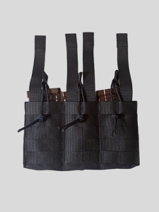 Подсумок тройной открытый Black 