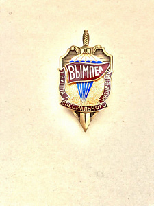 Знак Группа специального назначения Вымпел 10 лет горячая эмаль